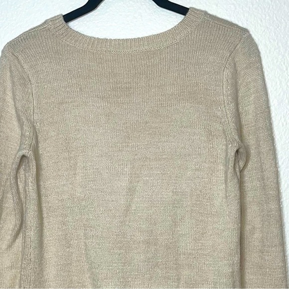 Motherhood Maternity Fuzzy Llama Sweater Women's size Small Beige - Picture 8 of 15